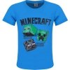 T-shirt Minecraft niebieski